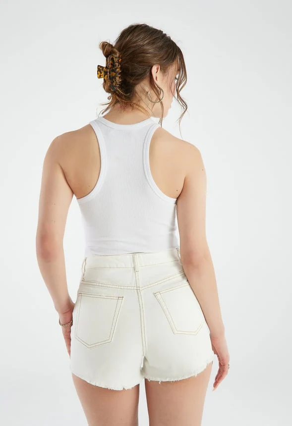 Ryan High Rise Fray Shorts - Image 3