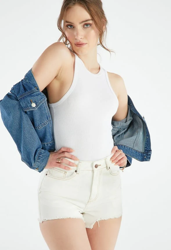 Ryan High Rise Fray Shorts - Image 4