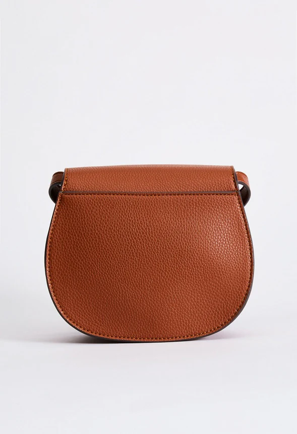 Saddle Bag Crossbody Bag With Whipstitch - Image 4