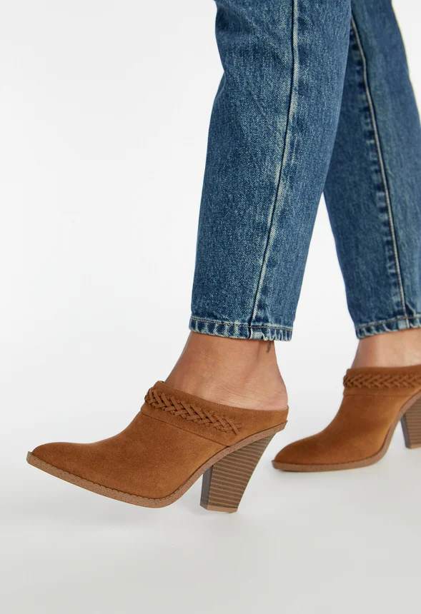 Samira Block Heeled Mule - Image 2
