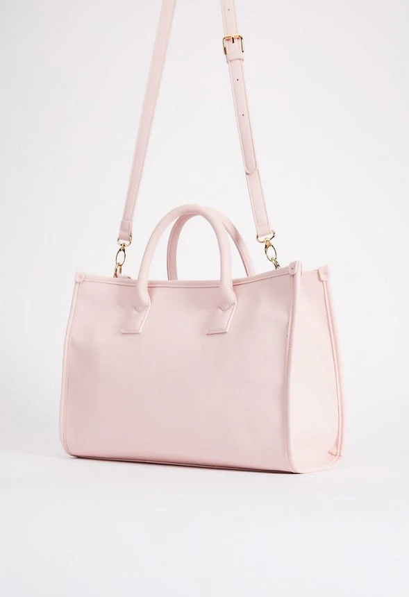 Satchel With Binding & Webbing Strap - Image 2
