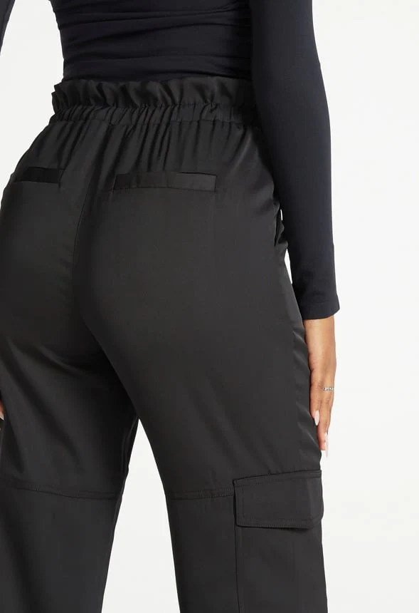 Satin Cargo Joggers - Image 3