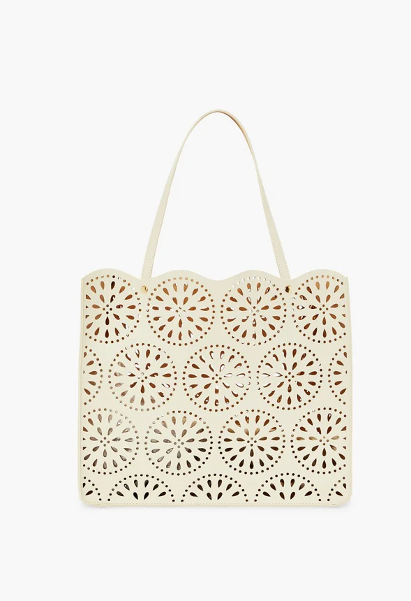 Scallop Perforated Tote - Image 2