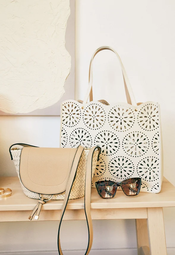 Scallop Perforated Tote - Image 7
