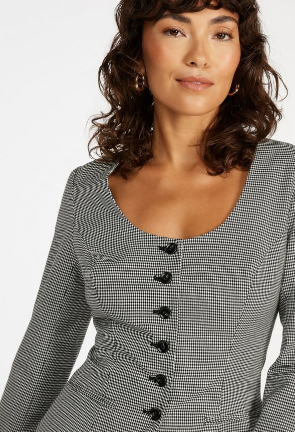 Scoop Neck Hourglass Blazer - Image 5