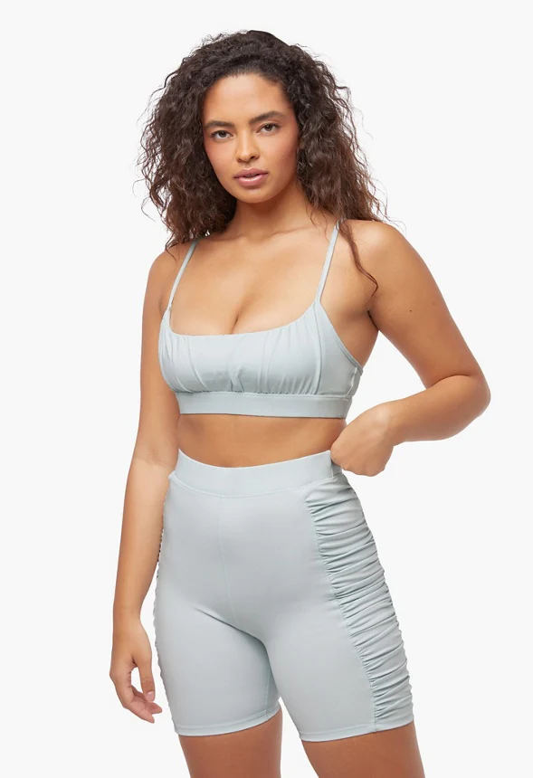 Scrunched Active Biker Shorts - Image 2