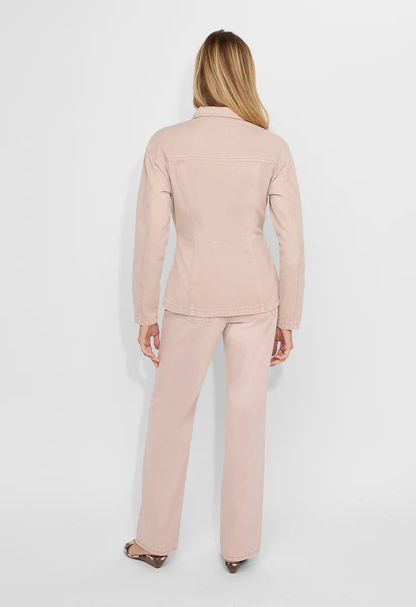 Seamed Denim Shirt - Image 3