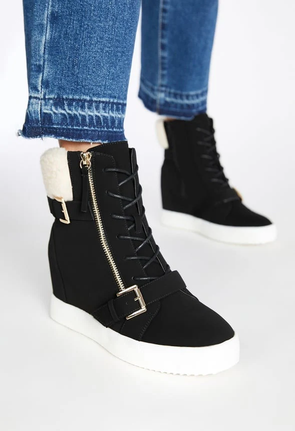 Selma High Top Wedge Sneaker - Image 7