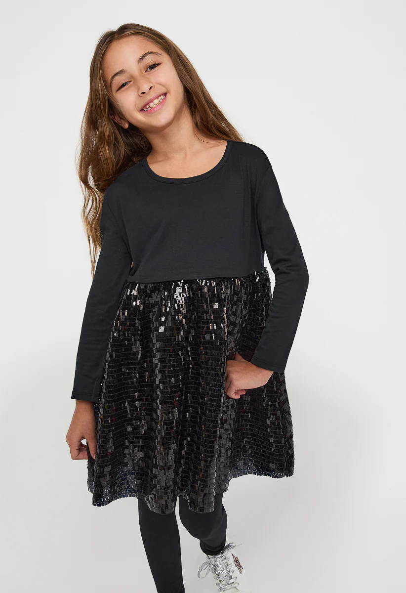 Sequin Babydoll Dress - Image 2