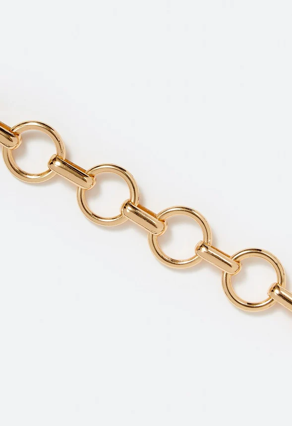 Shae Linked Rings Chain Statement Necklace - Image 3