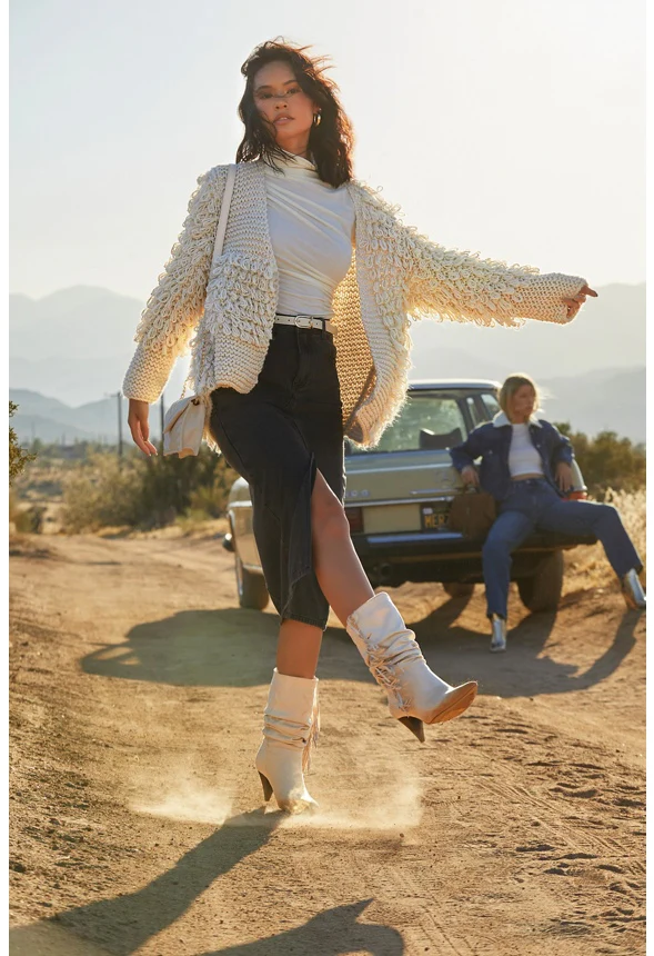 Shaggy Loop Sweater Cardigan - Image 7