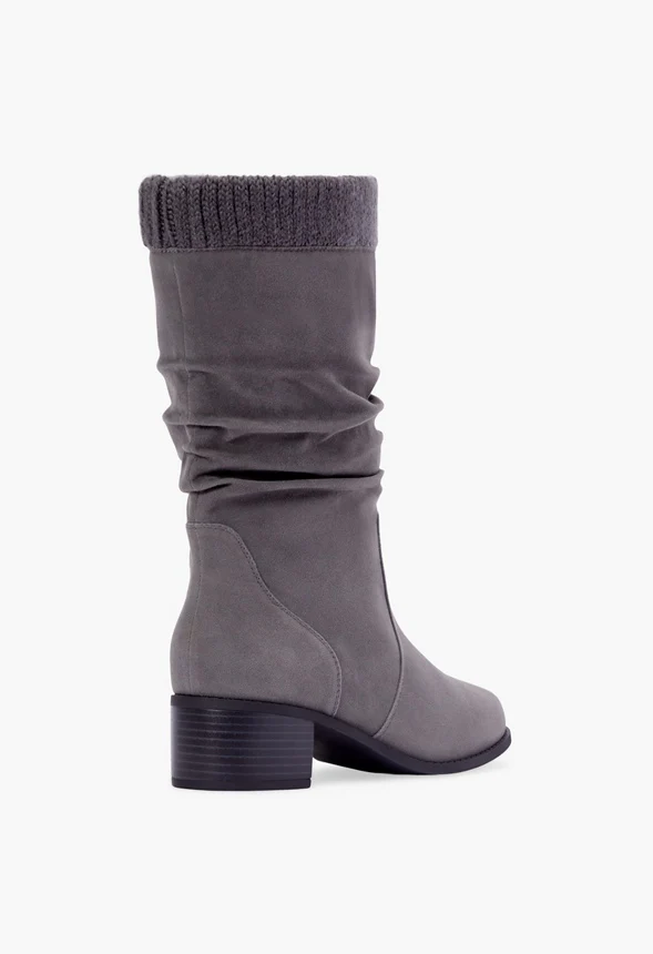 Shana Knit Trim Slouch Boot - Image 3