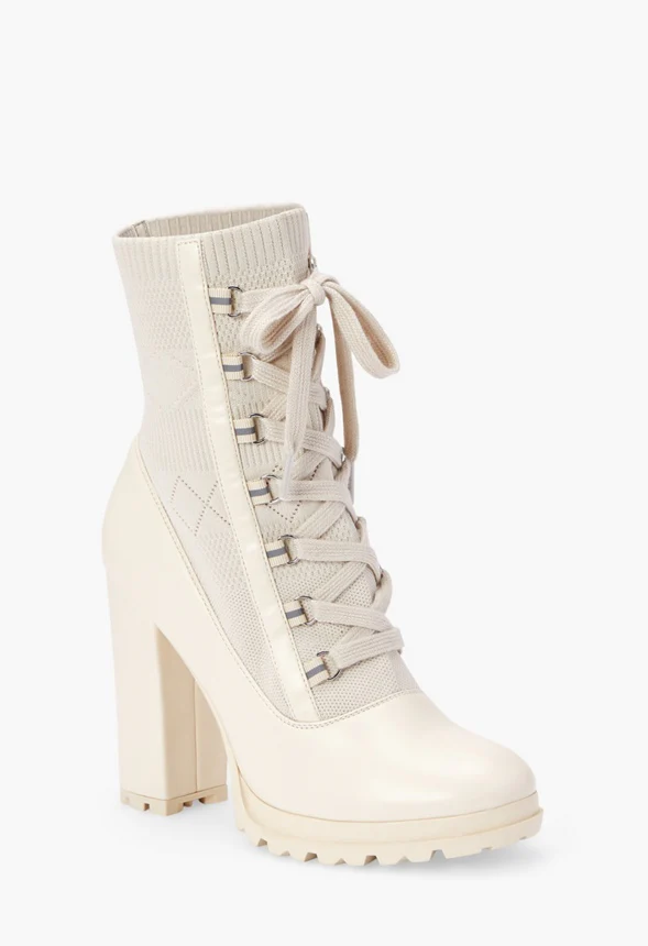 Shandee Knit Combat Bootie - Image 2
