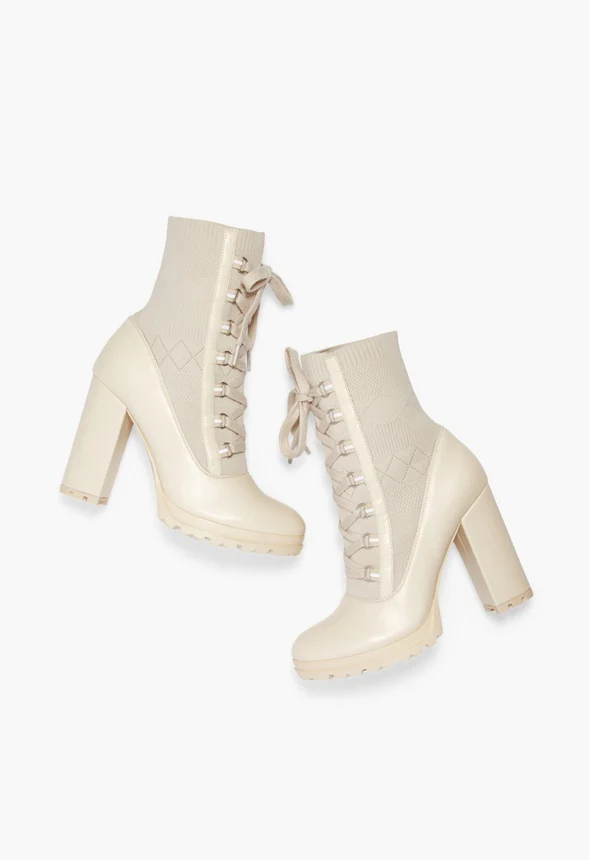Shandee Knit Combat Bootie - Image 6