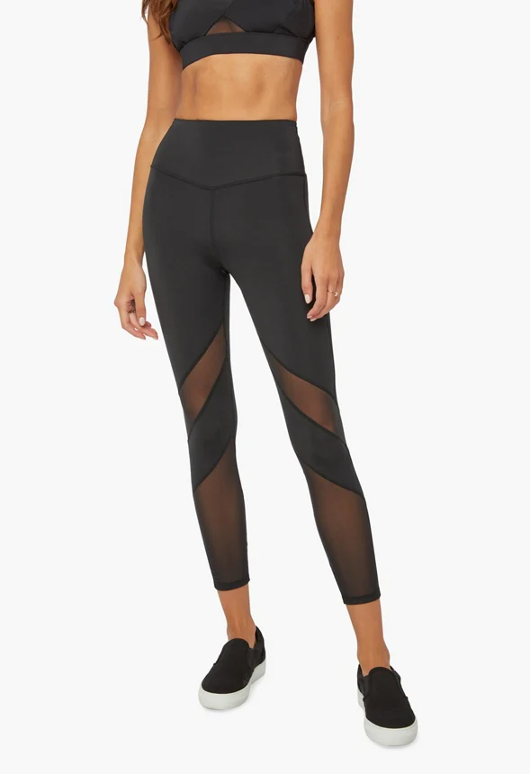 Shape And Sculpt Mesh Blocked 7/8 Active Leggings - Image 2