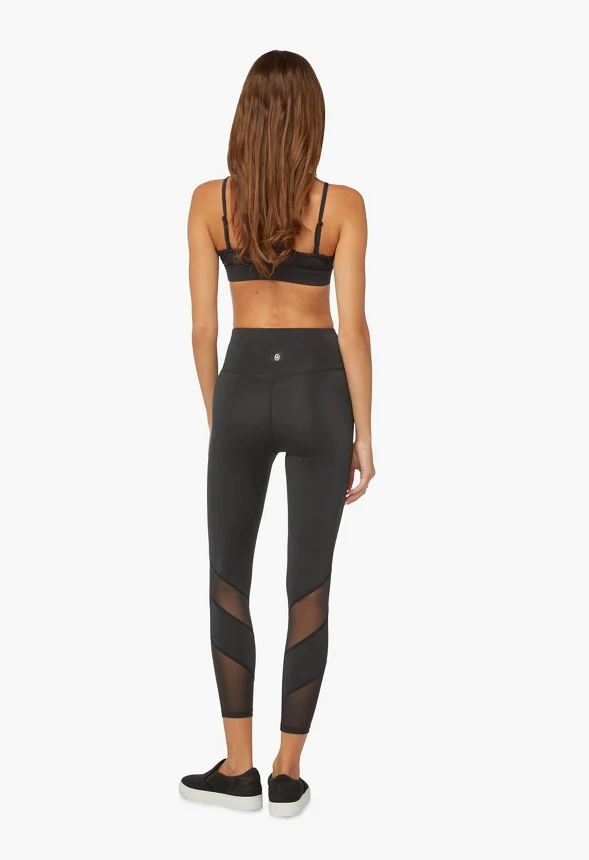 Shape And Sculpt Mesh Blocked 7/8 Active Leggings - Image 3