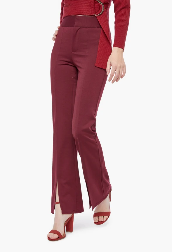 Shapewear Pants With Front Split Hem - Image 2