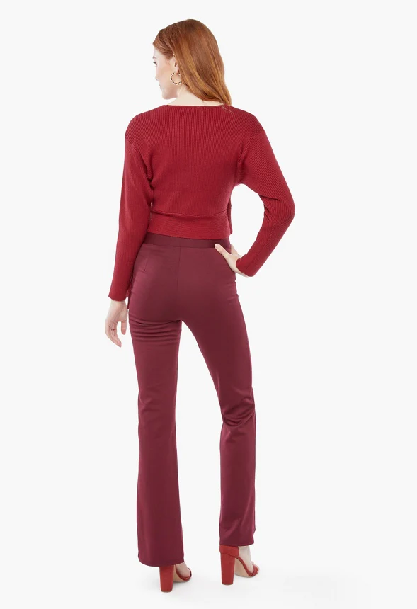 Shapewear Pants With Front Split Hem - Image 3