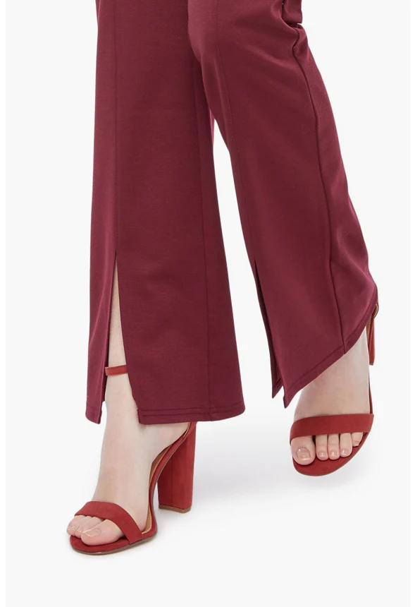 Shapewear Pants With Front Split Hem - Image 4