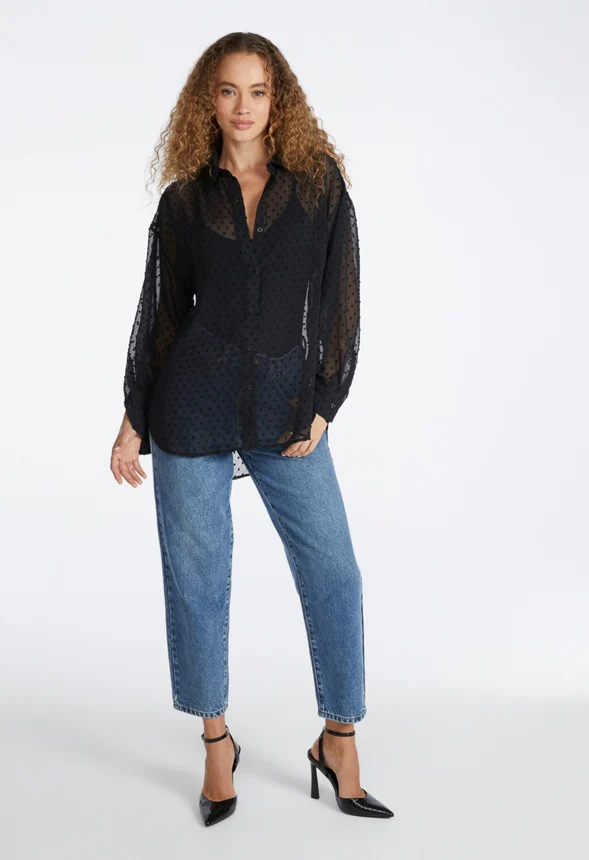 Sheer Chiffon Shirt - Image 2