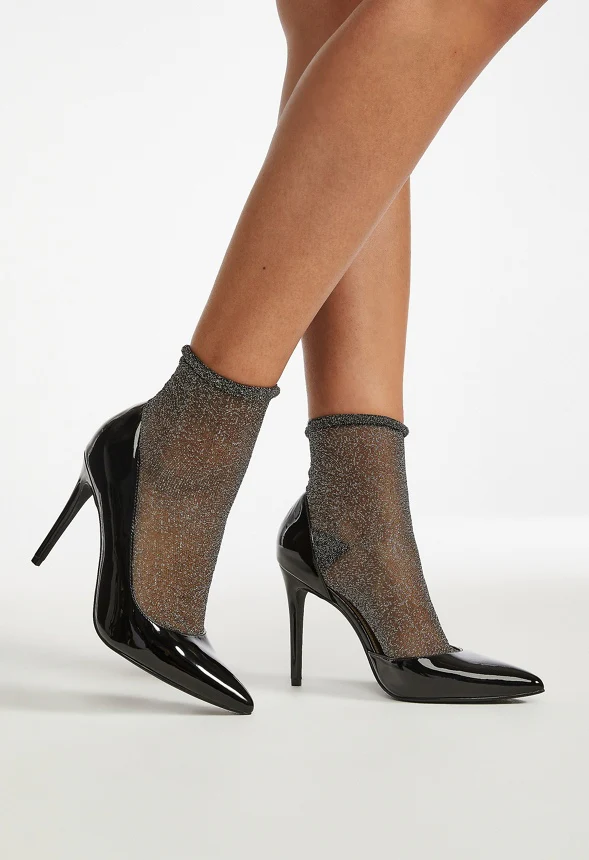 Sheer Metallic Socks - Image 3