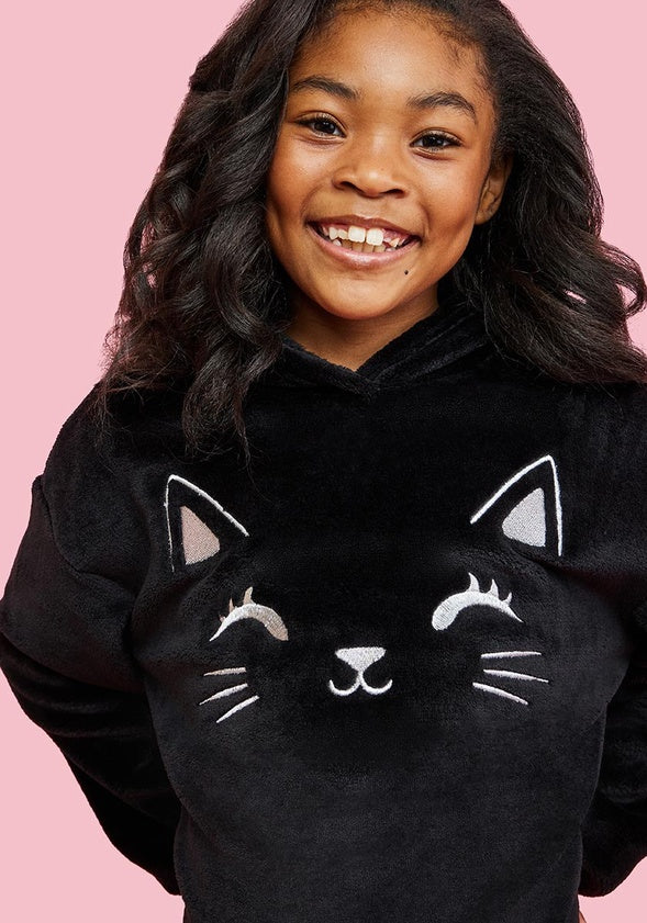 Cozy Hooded Cat Sweatshirt - Image 2