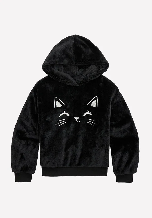 Cozy Hooded Cat Sweatshirt - Image 3