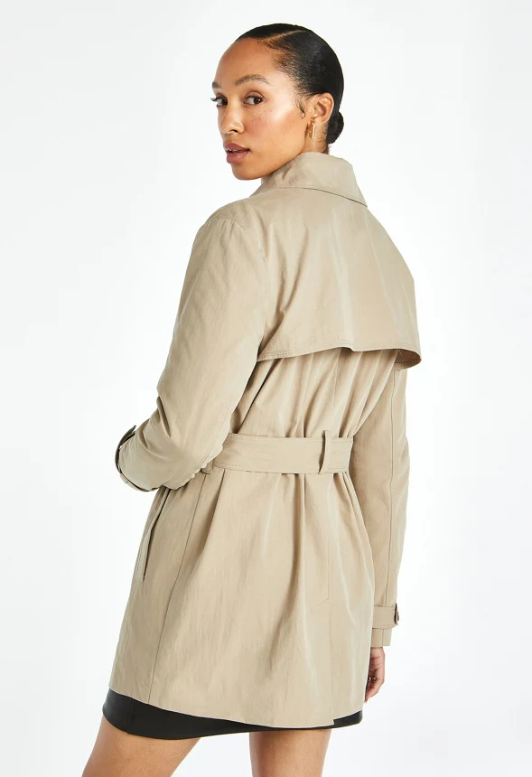 Short Classic Trench Coat - Image 2