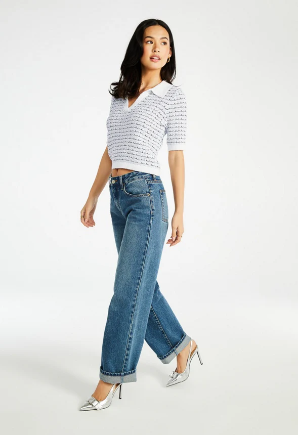 Short Sleeve Polo Sweater - Image 6