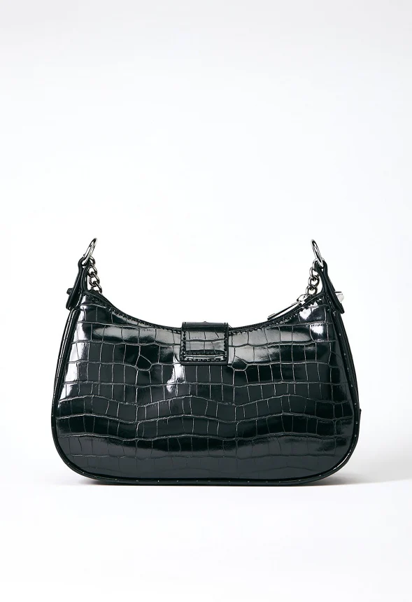 Shoulder Bag with Buckle Flap - Image 4