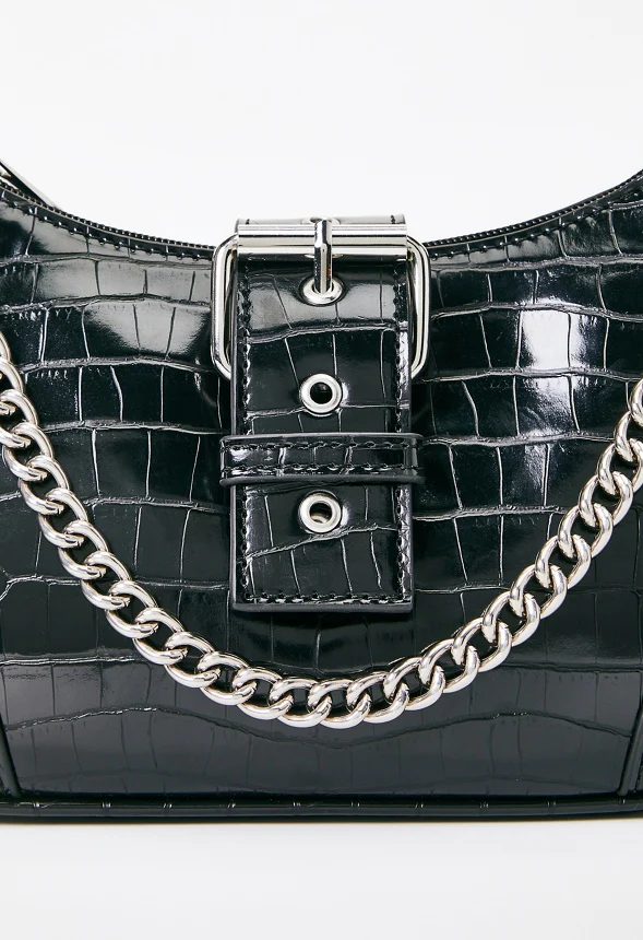 Shoulder Bag with Buckle Flap - Image 5