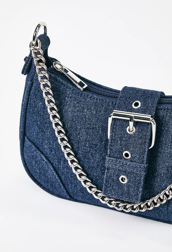 Shoulder Bag with Buckle Flap - Image 4
