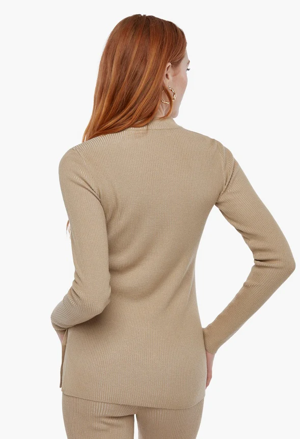 Side Button-Up Long Sleeve Top - Image 4