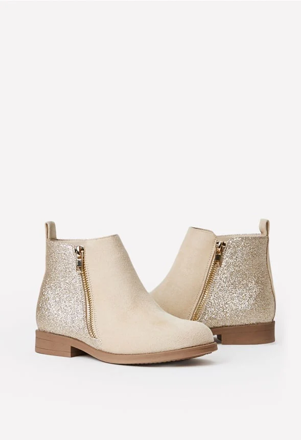 Side Zip Glitter Back Bootie - Image 2