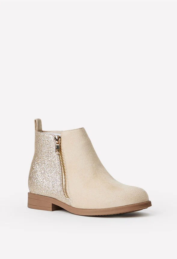 Side Zip Glitter Back Bootie - Image 3