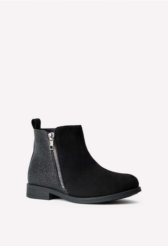 Side Zip Glitter Back Bootie - Image 3