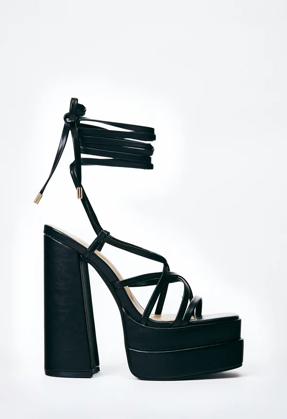 Sienna Block Heeled Platform Sandal - Image 3