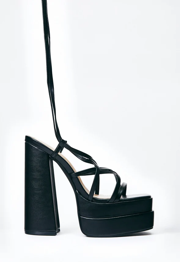 Sienna Block Heeled Platform Sandal - Image 4
