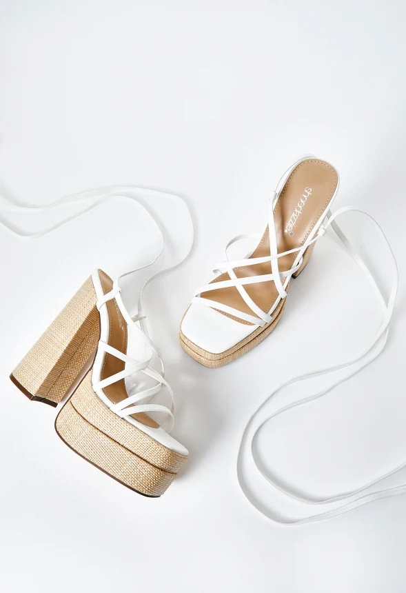 Sienna Block Heeled Platform Sandal - Image 5