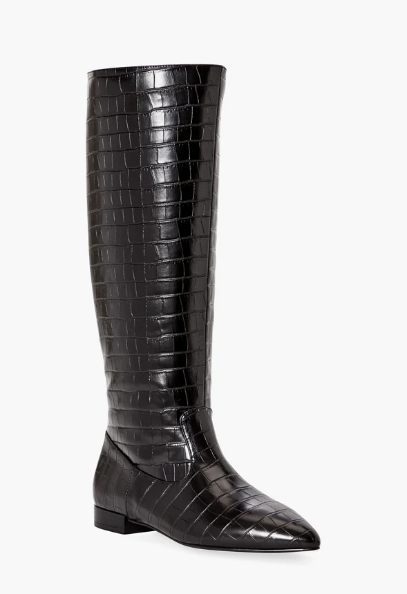 Sienna Croc Embossed Boot - Image 5