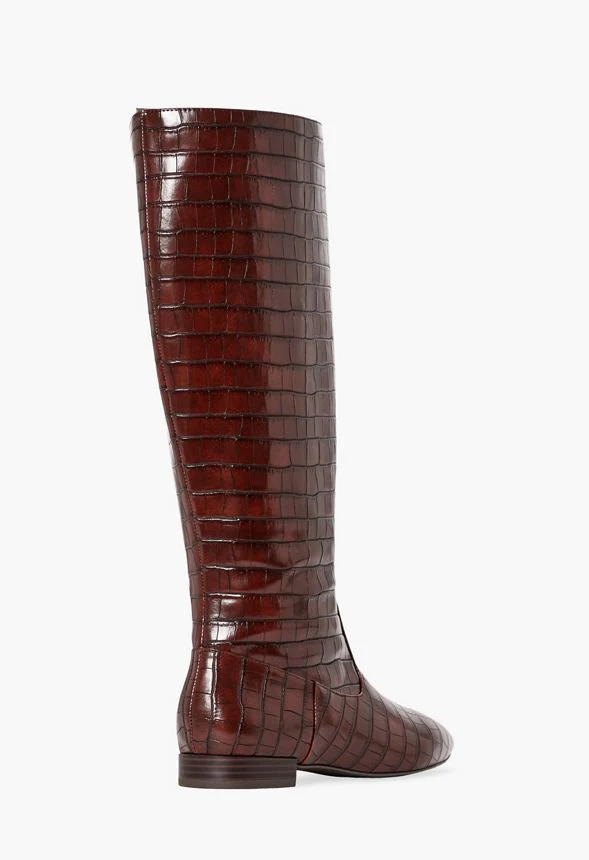 Sienna Croc Embossed Boot - Image 3