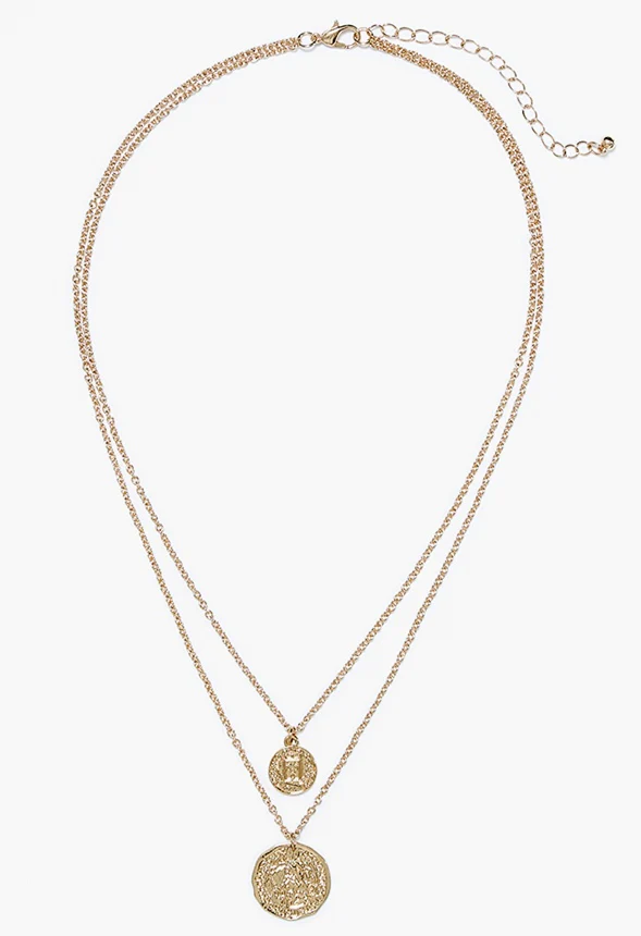 Sienna Layered Necklace With Coin Drops - Image 2