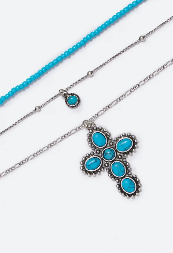 Sierra Layered Turquoise Necklace - Image 3