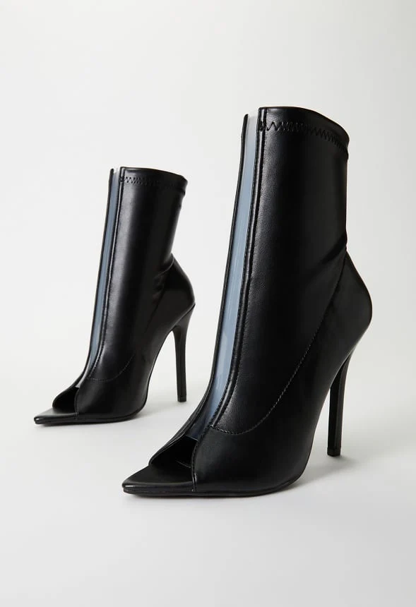 Silvana Open Toe Bootie - Image 5
