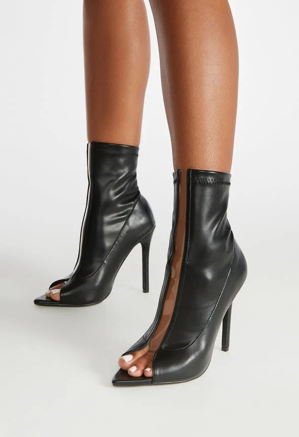 Silvana Open Toe Bootie - Image 7