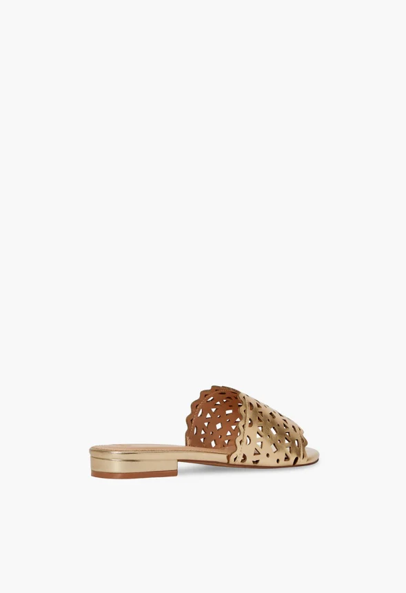 Simone Laser-Cut Slide Sandal - Image 3