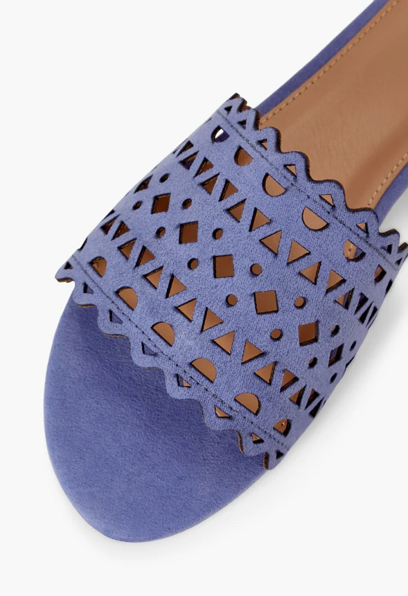 Simone Laser-Cut Slide Sandal - Image 4