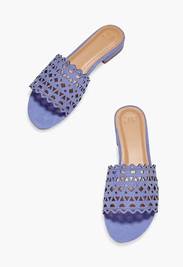 Simone Laser-Cut Slide Sandal - Image 6