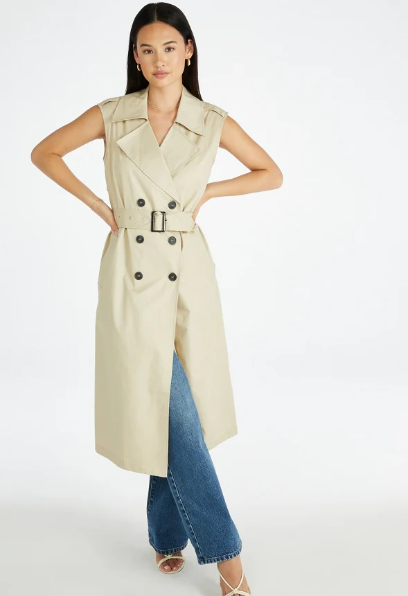 Sleeveless Trench Coat - Image 7