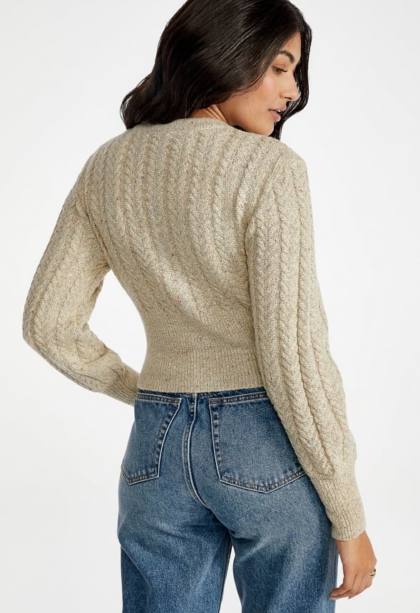 Slim Cable Cardigan - Image 2